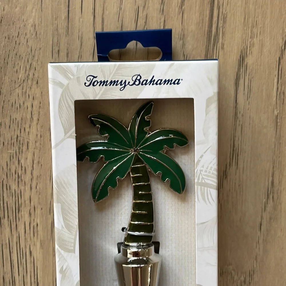 NWT Tommy Bahama Palm Tree Wine Bottle Stopper